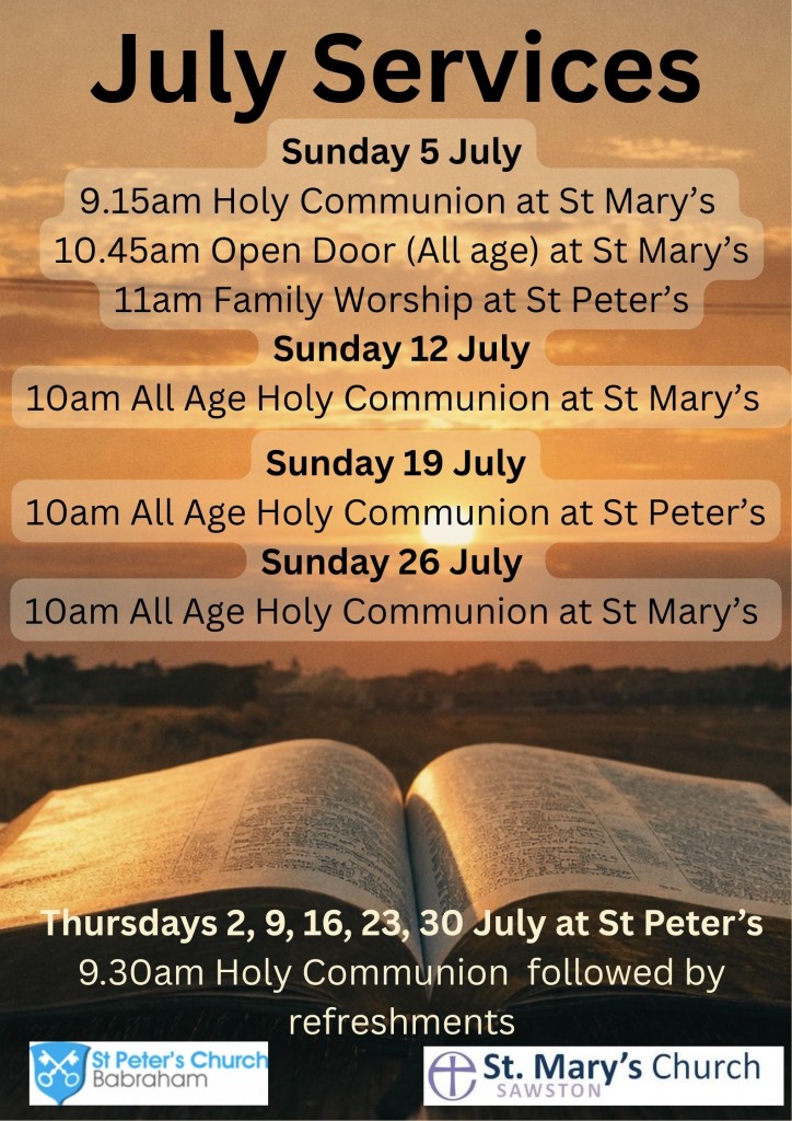July 2026 services